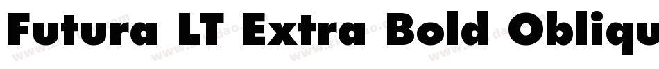 Futura LT Extra Bold Oblique字体转换